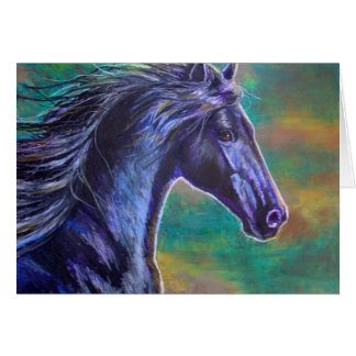 Schwarzer Stallions-Betrieb