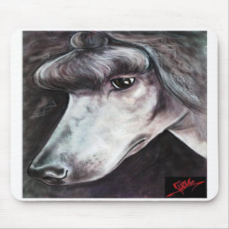 Schwarzer Standardpudel Mousepad