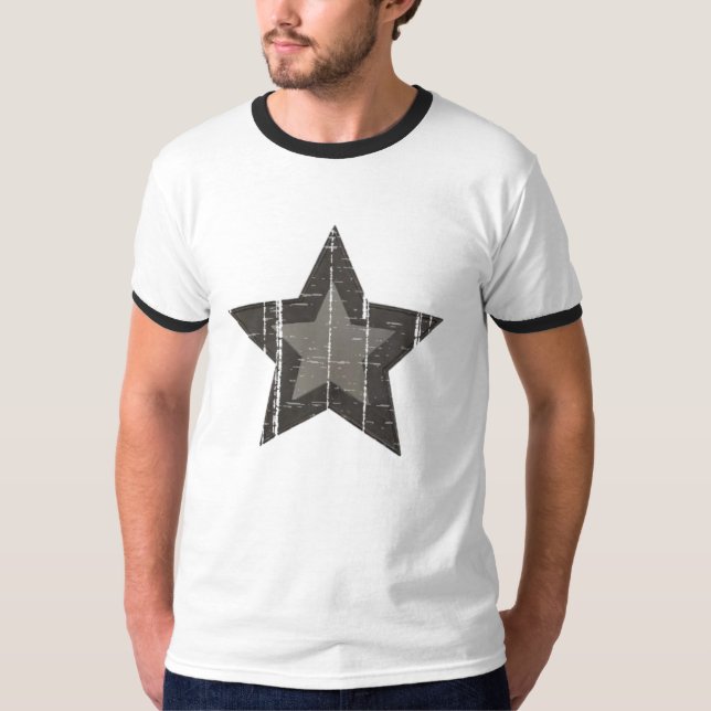 Schwarzer Stern 2 T-Shirt (Vorderseite)