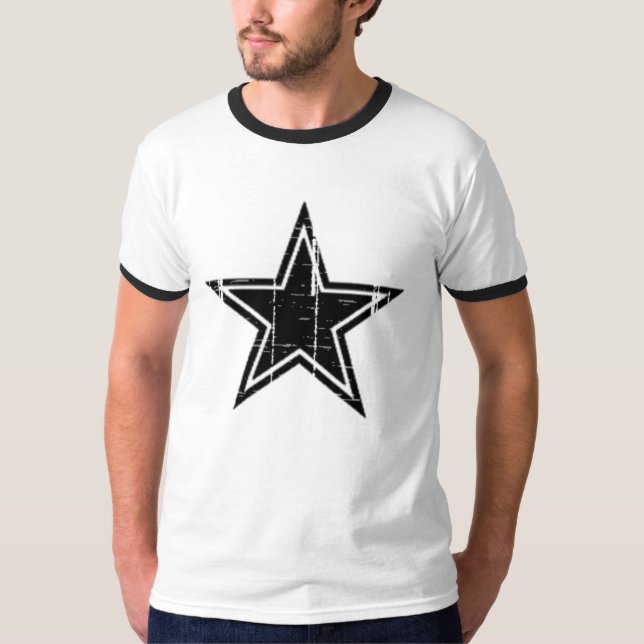 Schwarzer Stern T-Shirt (Vorderseite)