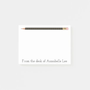 Schwarzer Stift Post-it Klebezettel