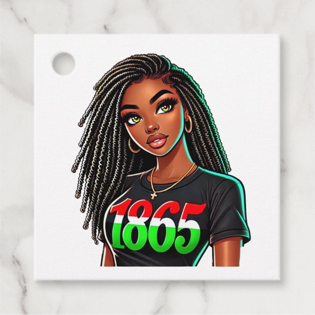 Schwarzer Stolz 1865 Geschenkanhänger (Vorderseite)