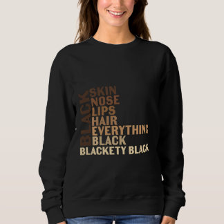 Schwarzer Stolz Melanin für Frauen Afro Queens Kin Sweatshirt