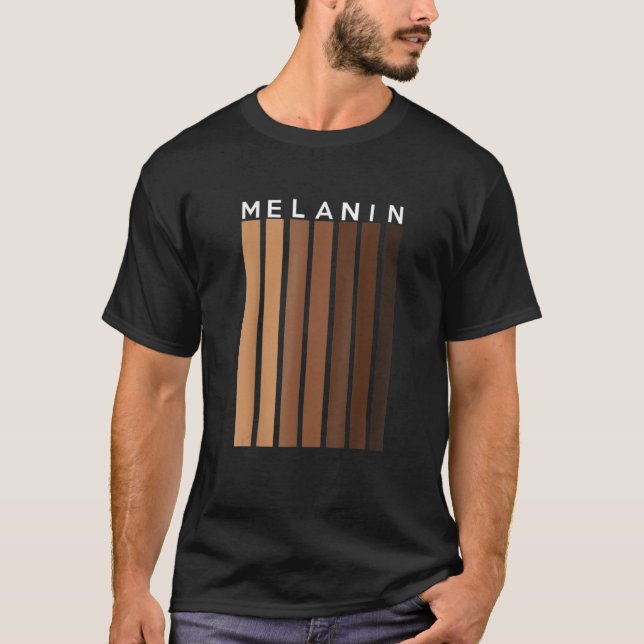 Schwarzer Stolz Melanin Hemd für Frauen Männer Afr T-Shirt (Vorderseite)