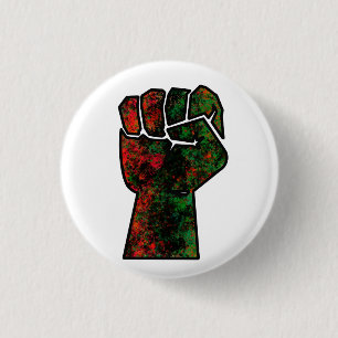 Schwarzer Stolz Rot-Grün-Pfanne afrikanische Flagg Button
