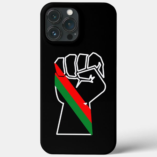 Schwarzer Stolz Rot-Grün-Pfanne afrikanische Flagg Case-Mate iPhone Hülle (Rückseite)