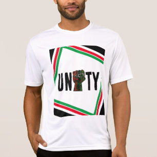 Schwarzer Stolz rote grüne Faust panafrikanische F T-Shirt