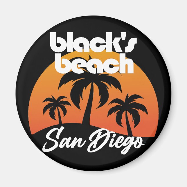 Schwarzer Strand, San Diego Magnet (Vorne)