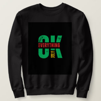 Schwarzer Sweatshirt mit langen Ärmeln