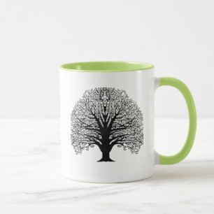 Schwarzer Swirl Tasse