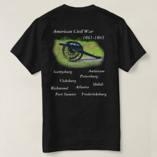 Schwarzer T - Shirt aus dem Zivilen Krieg in Ameri