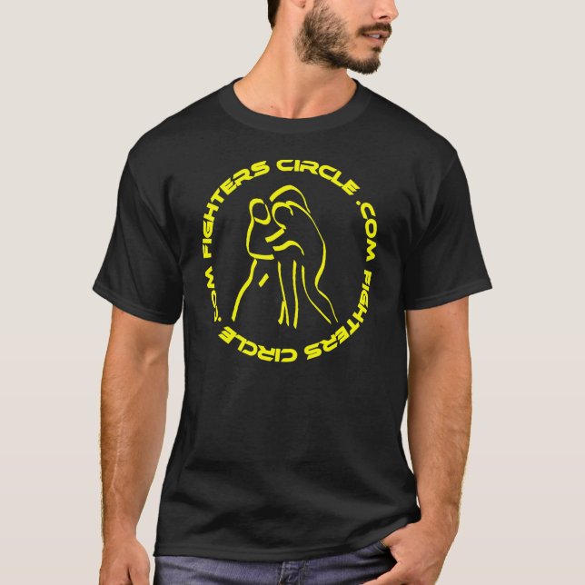 schwarzer T - Shirt FightersCircle.com (Vorderseite)