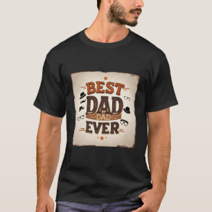 Schwarzer T - Shirt für Vater - Bester Vater je Va