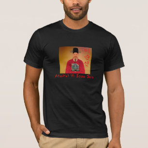 Schwarzer T - Shirt Hangeuls Schienbein Admiral Yi