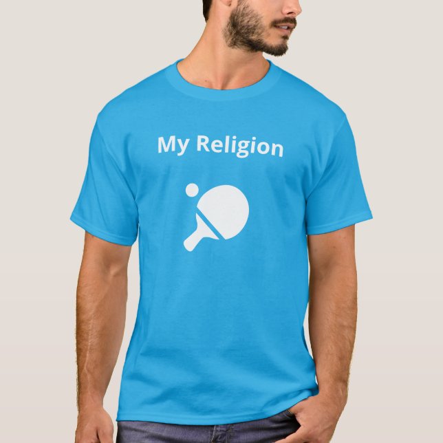 Schwarzer T - Shirt | Meine Religion (Vorderseite)