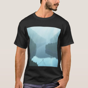 Schwarzer T - Shirt mit "Draney Inlet"