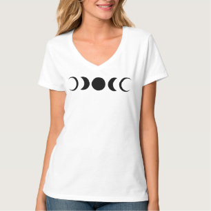 Schwarzer T - Shirt mit Echo