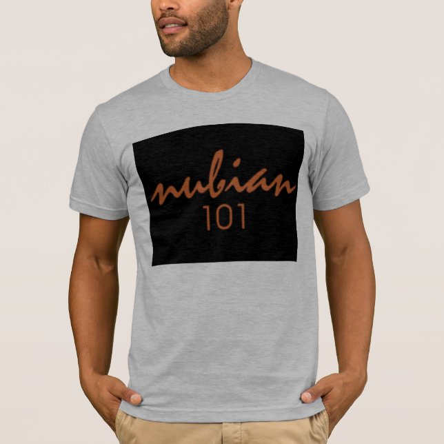 Schwarzer T - Shirt Nubian101 (Vorderseite)