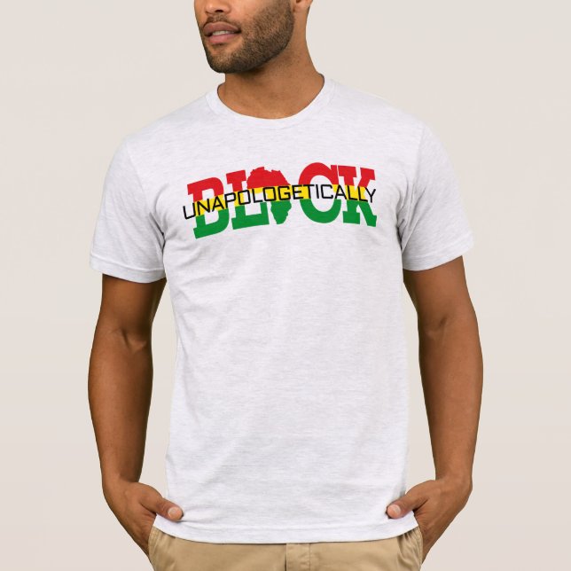 Schwarzer T - Shirt ohne Entschuldigung (Vorderseite)