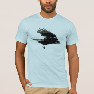 Schwarzer T - Shirt (Raven Art)
