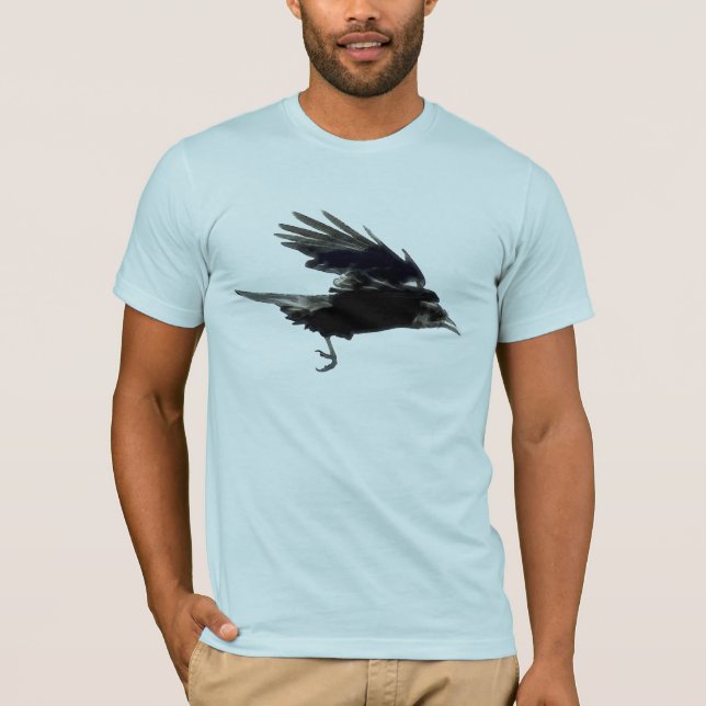 Schwarzer T - Shirt (Raven Art) (Vorderseite)