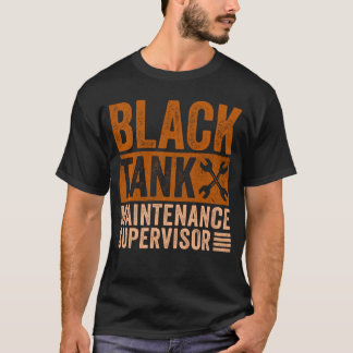 Schwarzer Tankwartungsleiter Lustige Väter Da T-Shirt