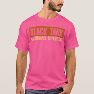 Schwarzer Tankwartungsleiter Lustige Väter Da T-Shirt