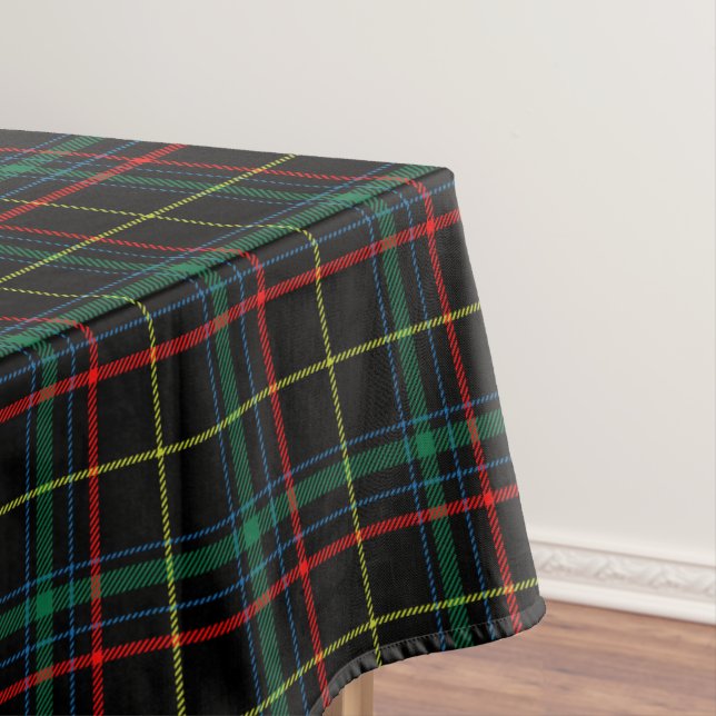 Schwarzer Tartan Karo  Tischdecke (Beispiel)