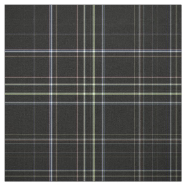 Schwarzer Tartan Stoff (Muster)