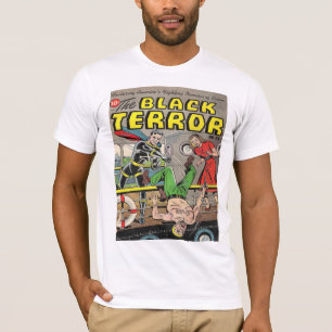 SCHWARZER TERROR Coole Vintage-Comicbook-Cover-Art T-Shirt