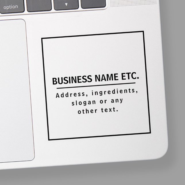 Schwarzer Text auf Transparent löschen Aufkleber (Von Creator hochgeladen)