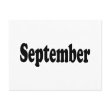 Schwarzer Text September