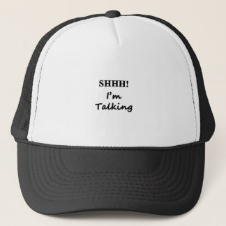 schwarzer Text Truckerkappe