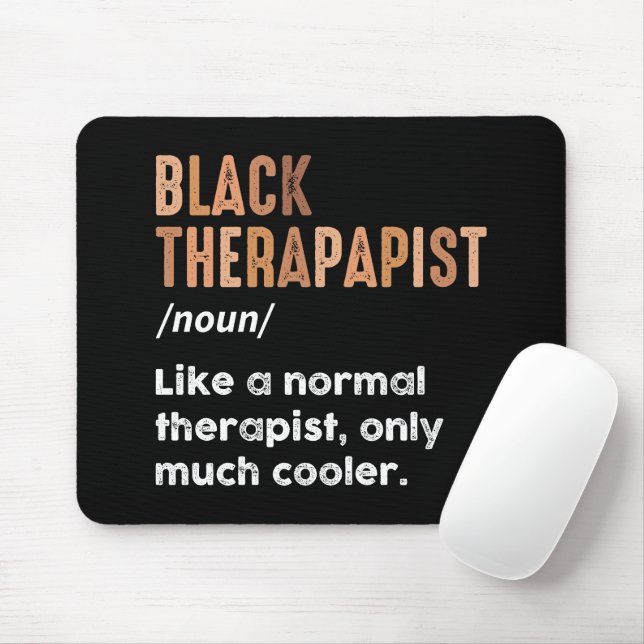 Schwarzer Therapeut Definition Funny African Ameri Mousepad (Mit Mouse)