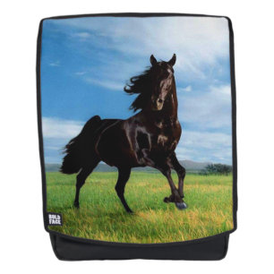 Schwarzer Thoroughbred Rucksack
