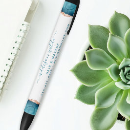 Schwarzer Tinte für aquamarine und goldene Aquarel Kugelschreiber