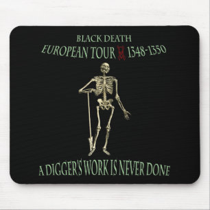 Schwarzer Todesweltausflug-ursprünglicher Entwurf Mousepad