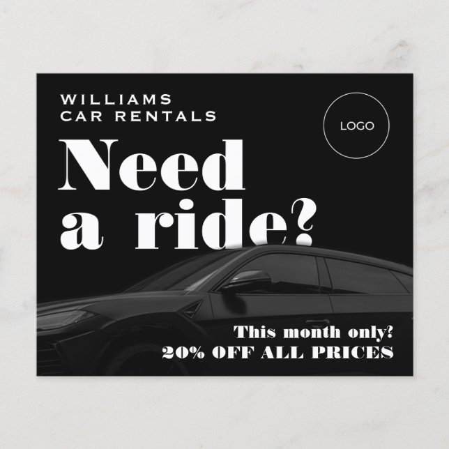 Schwarzer Ton Flyer (Vorne)