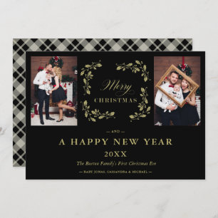 Schwarzer Trend Eleganter Chic Weihnachten 2 Fotos