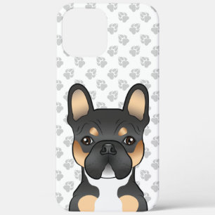 Schwarzer Tricolor Französische Bulldogge Frenchie Case-Mate iPhone Hülle