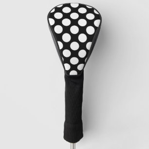 Schwarzer Tupfen Golf Headcover