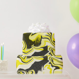 Schwarzer Turbo Light Geschenkpapier