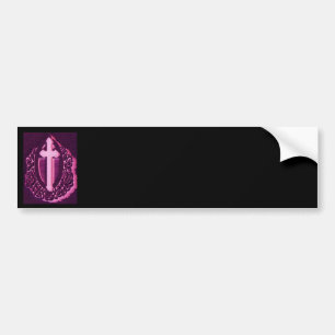 Schwarzer u. rosa QuerAutoaufkleber, einfach zu Autoaufkleber