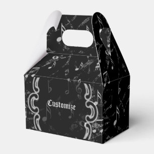 Schwarzer u. weißer geschenkschachtel