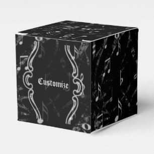 Schwarzer u. weißer geschenkschachtel