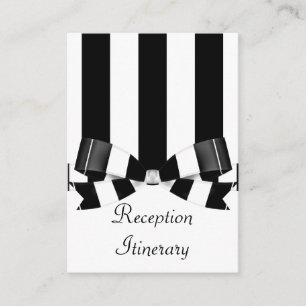 Schwarzer u. weißer gestreifter begleitkarte