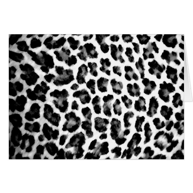 Schwarzer u. weißer Leopard-Druck (Vorderseite (Horizontal))