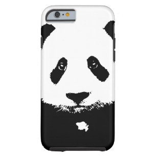Schwarzer u. weißer Panda Tough iPhone 6 Hülle