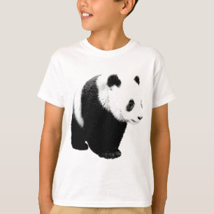 Schwarzer u. weißer Panda T-Shirt