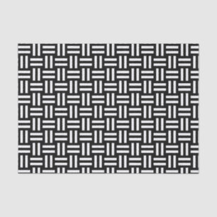 Schwarzer u. weißer quadratischer Knoten Seidenpapier